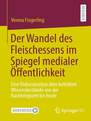 cover image of Der Wandel des Fleischessens im Spiegel medialer Öffentlichkeit